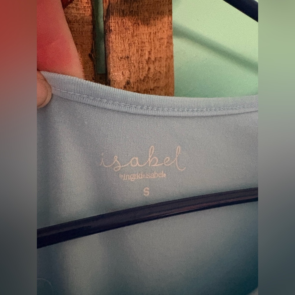 Isabel Light Blue maternity dress